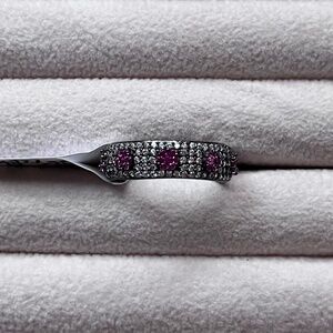 R047 | Ruby Floral Clusters Ring